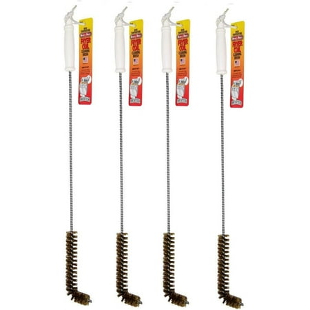 Brushtec B53C L Shape 4 Pack High Temperature Deep Fryer Cleaning Brush Metal Bristles Pack Of 4