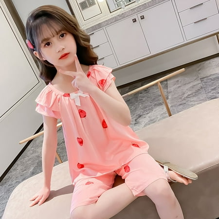 Young Girls Pajama Cute Pattern Nighty Comfy Shorts Cotton Sleepwear Summer Supply
Young Girls Pajama Cute Pattern Nighty Comfy Shorts Cotton Sleepwear Summer Supply