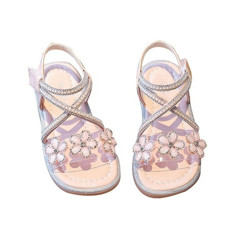 Toddler Girl Red Comfy Sandals 3 Years-3.5 Years
