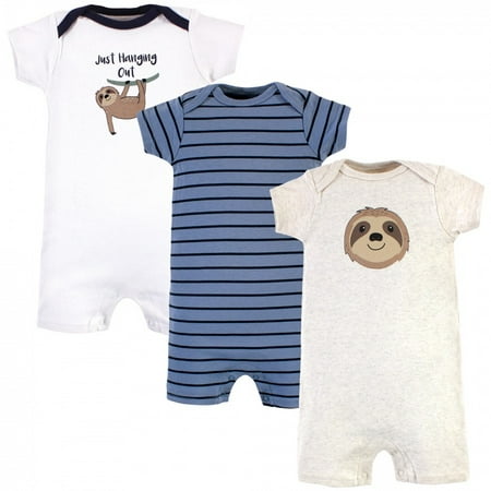 Hudson Baby Infant Boy Cotton Rompers Sloth 18-24 Months