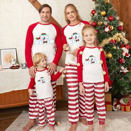 YYDGH Christmas Family Pajamas Matching Sets Xmas Matching Pjs for Adults Kids Holiday Home Xmas Bear Striped Family Sleepwear Set
YYDGH Christmas Family Pajamas Matching Sets Xmas Matching Pjs for Adults Kids Holiday Home Xmas Bear Striped Family Sleepwear Set