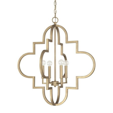 Capital Lighting 4542 Ellis 4 Light 26 Wide Chandelier - Gold