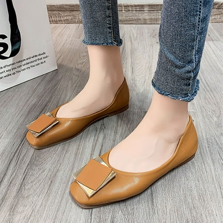 uikmnh Women Shoes Women s Shoes Fashion Square Buckle Flat Soft Bottom Peas Shoe Casual Shoes Khaki 7.5
uikmnh Women Shoes Women s Shoes Fashion Square Buckle Flat Soft Bottom Peas Shoe Casual Shoes Khaki 7.5