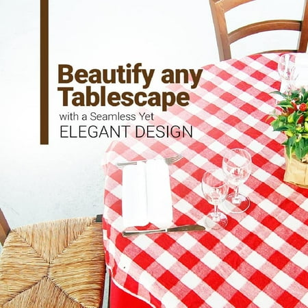 100% Cotton Checkered Buffalo Plaid Tablecloth - Washable Reusable Table Cover Perfect for Any Occasion Suitable for Indoors or Outdoors Shapes and Sizes
100% Cotton Checkered Buffalo Plaid Tablecloth - Washable Reusable Table Cover Perfect for Any Occasion Suitable for Indoors or Outdoors Shapes and Sizes