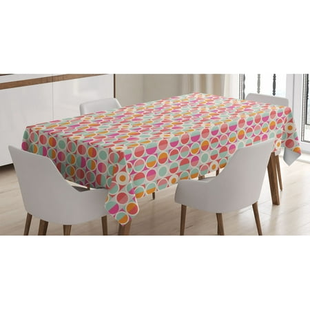 Pastel Tablecloth Geometric Simplistic Pattern with Colorful Circles in Squares Funky and Retro Style Rectangle Satin Table Cover for Dining Room and Kitchen 60 X 90 Multicolor by Ambesonne
Pastel Tablecloth Geometric Simplistic Pattern with Colorful Circles in Squares Funky and Retro Style Rectangle Satin Table Cover for Dining Room and Kitchen 60 X 90 Multicolor by Ambesonne