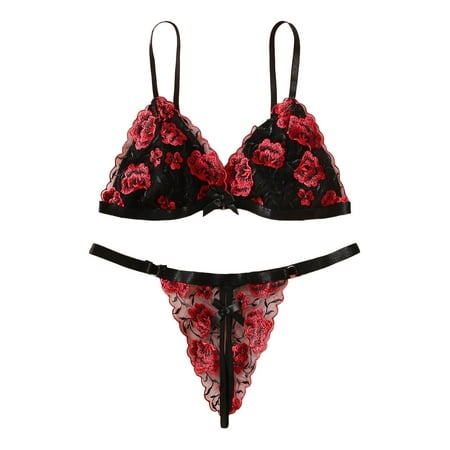 TAIAOJING Women s Lingerie Sheer Pajamas Sleep Loung Underwear Floral Lace Bra And Panty Set Sleepwear
TAIAOJING Women s Lingerie Sheer Pajamas Sleep Loung Underwear Floral Lace Bra And Panty Set Sleepwear