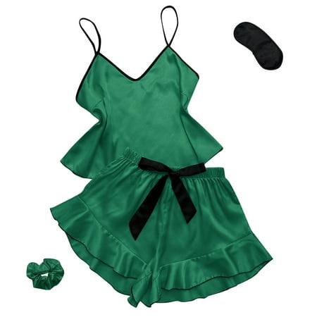 AIMAOMI New Solid Bow Tie Ice Silk Pajamas Women s Thin Home Suspender Shorts Set Sexy Light Two Piece Home Clothes H
AIMAOMI New Solid Bow Tie Ice Silk Pajamas Women s Thin Home Suspender Shorts Set Sexy Light Two Piece Home Clothes H