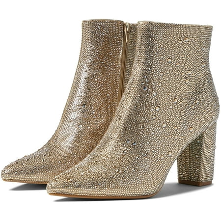 Betsey Johnson womens Cady Dress Bootie 8 Light Gold