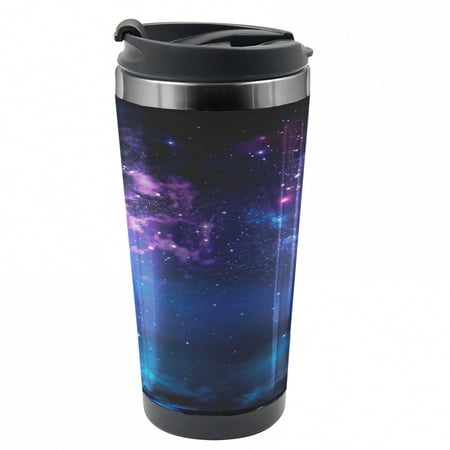 Space Travel Mug Milky Way Themed Stars Steel Thermal Cup 16 oz by Ambesonne
Space Travel Mug Milky Way Themed Stars Steel Thermal Cup 16 oz by Ambesonne