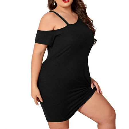 Casual Asymmetrical Neck Sleepshirts Short Sleeve Black Plus Size Nightgowns & Sleepshirts (Women s)
Casual Asymmetrical Neck Sleepshirts Short Sleeve Black Plus Size Nightgowns & Sleepshirts (Women s)