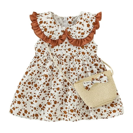 ZRBYWB Toddler Girls Dresses Sleeveless Floral Skirt Ruffles Cute Sweet Suspender Dress Princess Dress With Hat Party Dress
ZRBYWB Toddler Girls Dresses Sleeveless Floral Skirt Ruffles Cute Sweet Suspender Dress Princess Dress With Hat Party Dress