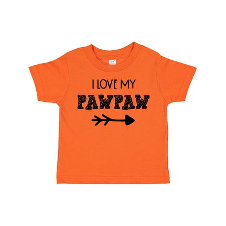 Inktastic I Love My Pawpaw with Arrow Gift Toddler Boy or Toddler Girl T-Shirt