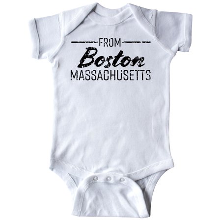 Inktastic From Boston Massachusetts in Black Distressed Text Gift Baby Boy or Baby Girl Bodysuit
Inktastic From Boston Massachusetts in Black Distressed Text Gift Baby Boy or Baby Girl Bodysuit