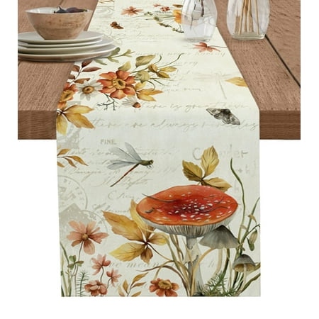 Abstract Mushroom Plant Leaf Table Runner Wedding Decor Table Cover Dinner Holiday Party Cotton Linen Tablecloth
Abstract Mushroom Plant Leaf Table Runner Wedding Decor Table Cover Dinner Holiday Party Cotton Linen Tablecloth