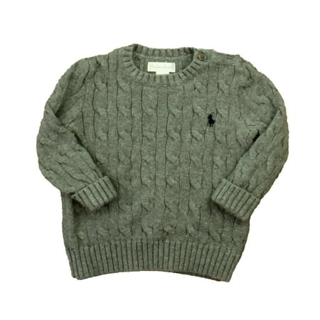 Pre-owned Ralph Lauren Boys Gray Sweater size: 12 Months