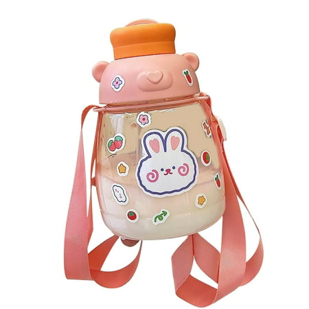 1000ML Cartoon Water Bottle with Straw Portable Leakproof Drinking Cup for Child Orange
1000ML Cartoon Water Bottle with Straw Portable Leakproof Drinking Cup for Child Orange