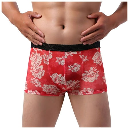 Dadaria Mens Boxer Briefs Underwear Pack Men Underwear Boxer Briefs Printed Transparent Lace Breathable Underwear Red XL Men
Dadaria Mens Boxer Briefs Underwear Pack Men Underwear Boxer Briefs Printed Transparent Lace Breathable Underwear Red XL Men