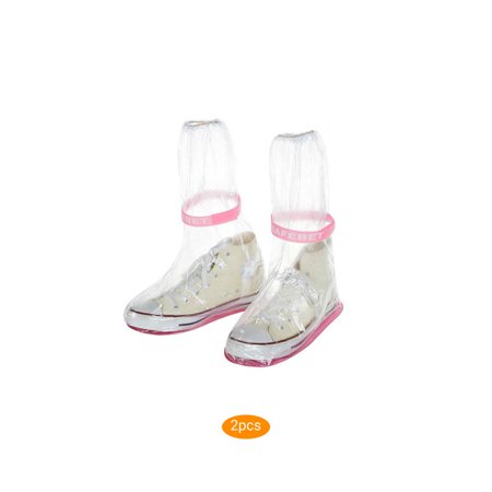 2pcs 1 Pair Anti-Slip Shoes Women Rain Boot Waterproof Cover Shoe Man Shoes Outdoor Protector