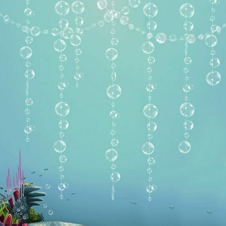 Gealach Transparent Blue Bubble Garlands Mermaid Party Decor Flat Cutouts 4 Strings Hanging Streamer for Birthday Baptism Wedding Baby Shower Undersea Theme
Gealach Transparent Blue Bubble Garlands Mermaid Party Decor Flat Cutouts 4 Strings Hanging Streamer for Birthday Baptism Wedding Baby Shower Undersea Theme