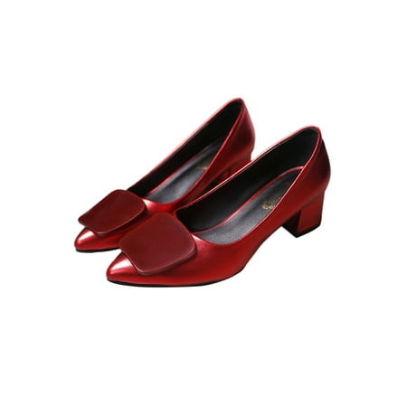 UKAP Ladies Casual Fashion Block Heel Dress Shoes Party Comfort Heeled Pump Chunky High Heels Red 8
UKAP Ladies Casual Fashion Block Heel Dress Shoes Party Comfort Heeled Pump Chunky High Heels Red 8