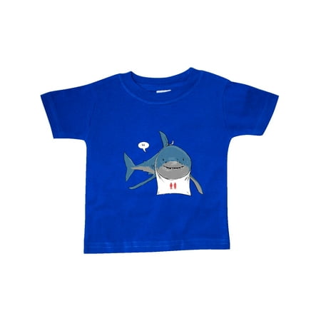 Inktastic Shark Dinner Gift Baby Boy or Baby Girl T-Shirt
