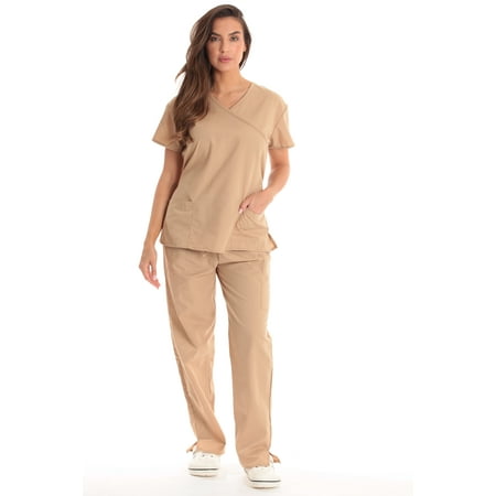 Just Love Women s Medical Scrub Sets with Tie-Back - Comfortable and Durable Scrubs (Khaki X-Small)
Just Love Women s Medical Scrub Sets with Tie-Back - Comfortable and Durable Scrubs (Khaki X-Small)