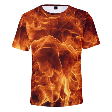 MLFU Men s 3D Print Graphic T-Shirts Regular Tops Regular & Big Man Sizes