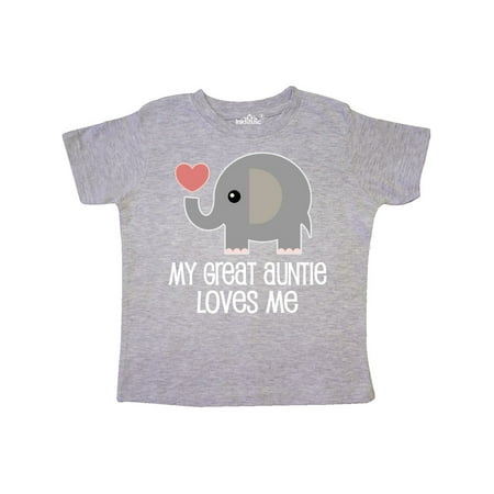 Inktastic Great Auntie Loves Me Elephant Gift Toddler Boy or Toddler Girl T-Shirt
Inktastic Great Auntie Loves Me Elephant Gift Toddler Boy or Toddler Girl T-Shirt