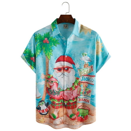 MLFU Christmas Hawaiian Shirts for Men Short Sleeve Beach Shirt Floral Casual Button Down Shirts
MLFU Christmas Hawaiian Shirts for Men Short Sleeve Beach Shirt Floral Casual Button Down Shirts