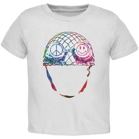 Warrior of Peace Helmet White Toddler T-Shirt