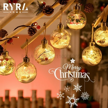 Christmas LED Decoration Ball Lights Xmas Tree Hanging Ornaments Transparent Luminous Bulb Pendant New Year 2023 Home Decoration
Christmas LED Decoration Ball Lights Xmas Tree Hanging Ornaments Transparent Luminous Bulb Pendant New Year 2023 Home Decoration