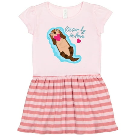 Inktastic Otter-ly in Love-otter with Heart Gift Toddler Girl Dress