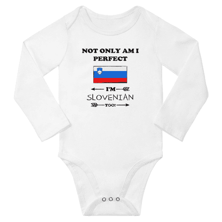Not Only am i Perfect I m Slovenian Too! Baby Long Sleeve Bodysuits (White 18 Months)
Not Only am i Perfect I m Slovenian Too! Baby Long Sleeve Bodysuits (White 18 Months)