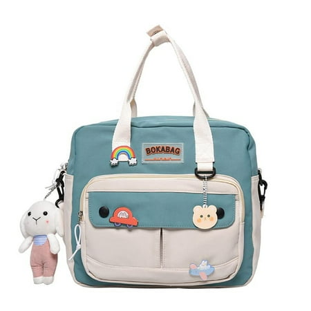 Yucurem Japanese Hit Color Shoulder Bag Multi-pocket Students Crossbody Handbag with Pendant for School Travel (Green)
Yucurem Japanese Hit Color Shoulder Bag Multi-pocket Students Crossbody Handbag with Pendant for School Travel (Green)