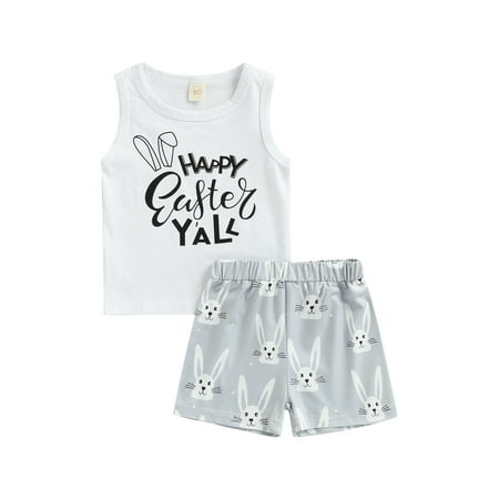 xkwyshop Toddler Baby Boys Easter Clothes Set Bunny Letter Vest Tops Shorts Summer Casual Outfits Gray 18-24 Months
xkwyshop Toddler Baby Boys Easter Clothes Set Bunny Letter Vest Tops Shorts Summer Casual Outfits Gray 18-24 Months
