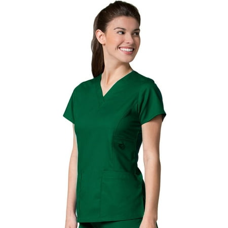 EON Women s COOLMAX V-Neck Solid Scrub Top