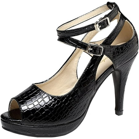Women s High Heels Shoes Ankle Straps Dress Heeled Sandals