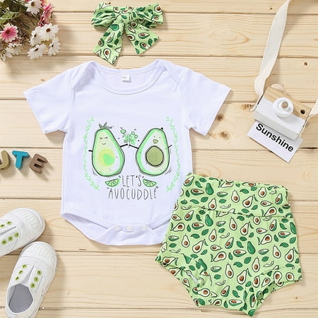 Maxcozy Newborn Baby Girl Summer Tops+ Shorts+ Headband 3Pcs Outfits Set 0-2T
Maxcozy Newborn Baby Girl Summer Tops+ Shorts+ Headband 3Pcs Outfits Set 0-2T