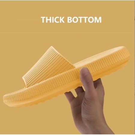 New Fashion Slippers Women Thick Platform Slippers Mute EVA Soft Indoor Home Slides Non-slip Summer Beach Sandals Men Bath Shoes