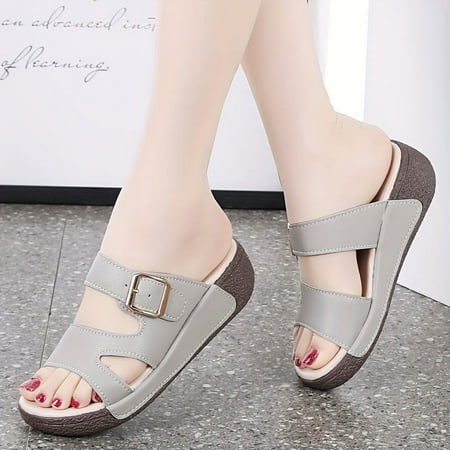 Summer Comfort: Chic Women s Platform Sandals - Soft Sole Non-Slip Stylish Buckle Design for Beach & Beyond
Summer Comfort: Chic Women s Platform Sandals - Soft Sole Non-Slip Stylish Buckle Design for Beach & Beyond