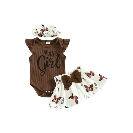 Newborn Infant Baby Girl 3 Pcs Outfits Fly Sleeve Romper Elastic Skirt Toddler Set With Headband
Newborn Infant Baby Girl 3 Pcs Outfits Fly Sleeve Romper Elastic Skirt Toddler Set With Headband