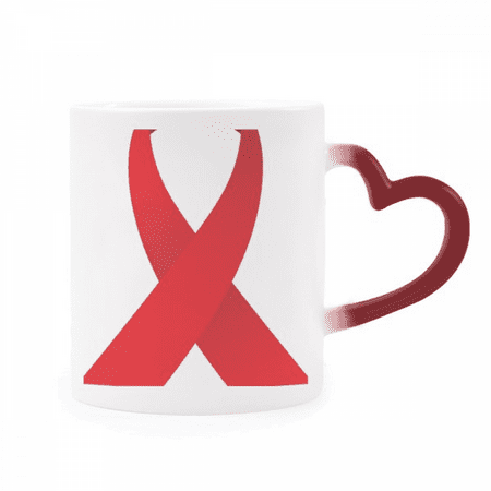 Red Ribbon Awareness World AIDS Day Heat Sensitive Mug Red Color Changing Stoneware Cup
Red Ribbon Awareness World AIDS Day Heat Sensitive Mug Red Color Changing Stoneware Cup