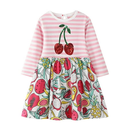 Binmer Kids Baby Teen Girls Striped Print Long Sleeved Princess Dress Clothes
Binmer Kids Baby Teen Girls Striped Print Long Sleeved Princess Dress Clothes