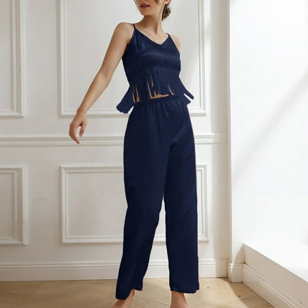 Women Pajamas Lingerie Satin Lingerie Nightie Slips Sleep Sets Slips Sleepwear Nightgown Sets Women Pajama Sets Navy XL
Women Pajamas Lingerie Satin Lingerie Nightie Slips Sleep Sets Slips Sleepwear Nightgown Sets Women Pajama Sets Navy XL