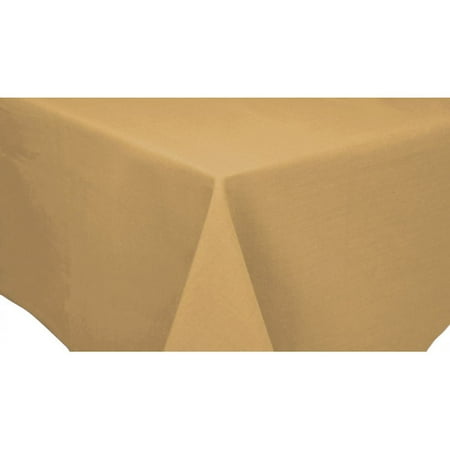 60 x 86 Oval Beige Solid Color Table Cloth