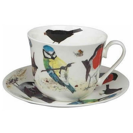 105 mm Garden Birds Breakfast Cups & Saucers - Set of 2