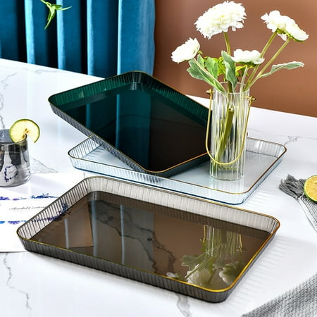 Bcloud Nordic Style Fruit Trays Non-Slip Clear Elegant Coffee Tea Food Tray Kitchen Supplies
Bcloud Nordic Style Fruit Trays Non-Slip Clear Elegant Coffee Tea Food Tray Kitchen Supplies