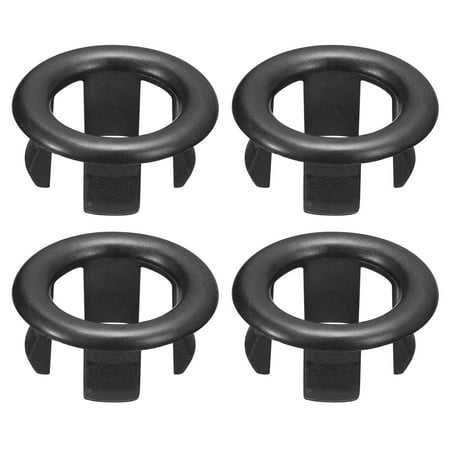 4Pack 25.1mm Sink Trim Overflow Cover Ring Hole Insert in Round Caps Silver