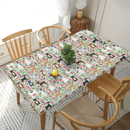 Home Deluxe Tablecloth Floral Pitbull Waterproof Elastic Rim Edged Table Cover- For Christmas Parties And Picnics 5ft
Home Deluxe Tablecloth Floral Pitbull Waterproof Elastic Rim Edged Table Cover- For Christmas Parties And Picnics 5ft