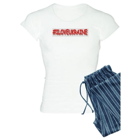 CafePress - #I LOVE UKRAINE Design. Buy Now Pajamas - Women s Light Pajamas